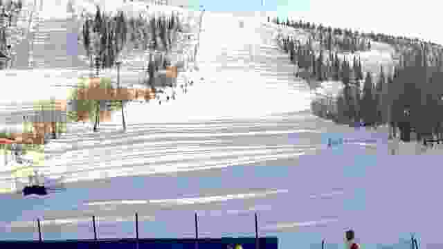 Ski resort Salma in Polyarnye Zori town, Russia