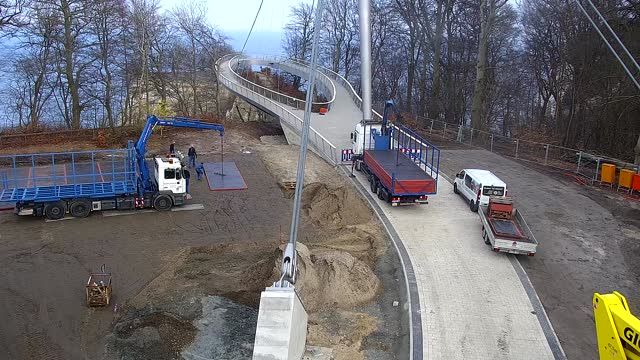 Observation deck in Sassnitz town on the resort island of R&uuml;gen, Germany