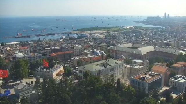 Beyazit Tower, view of the city of Istanbul, T&uuml;rkiye