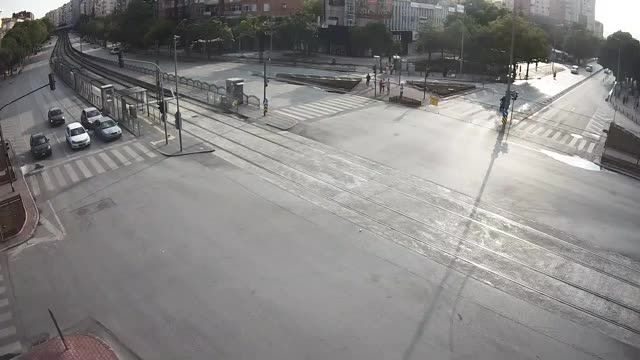 Сrossroad of Kule and Ahmet Hilmi Nal&ccedil;acı streets in Konya city, T&uuml;rkiye