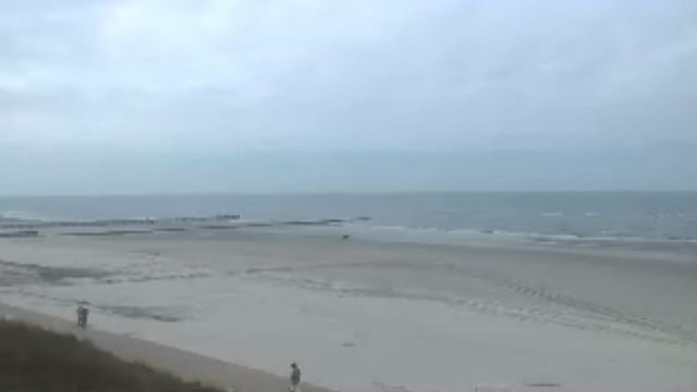 Hauptstrand Wangerooge beach on the North Sea coast, Germany