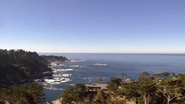 Carmel Highlands coast view from the Tickle Pink Inn, CA, USA