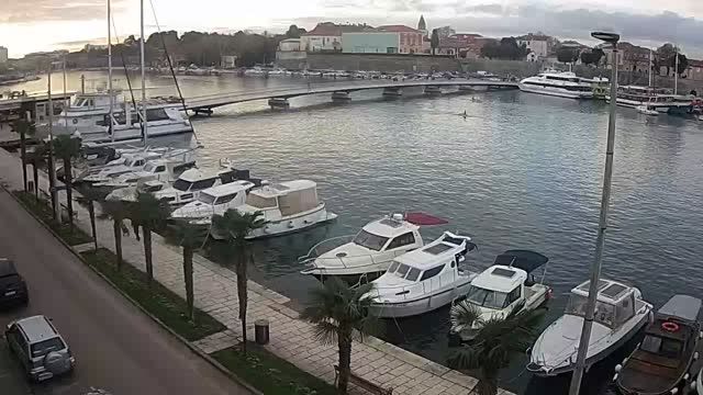 City bridge and jetty of Zadar in Croatia