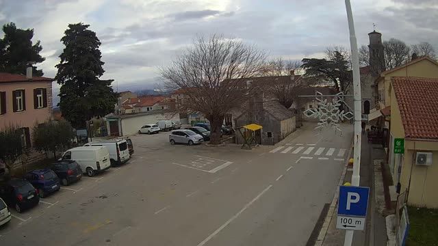 Barban village - central street