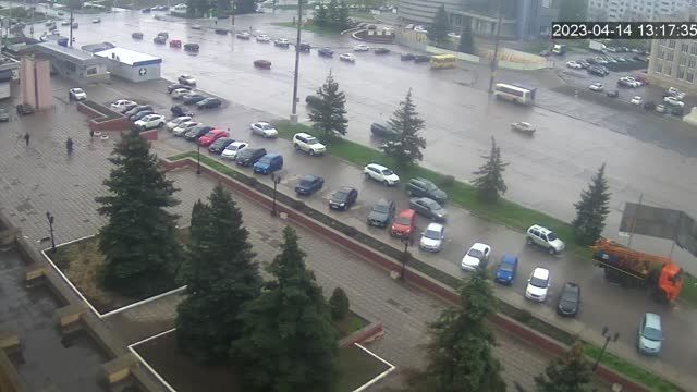 Trnavskaya street in Balakovo city (near Balakovo hotel), Russia