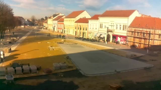 Zrinska Square in the city of Koprivnica, Croatia