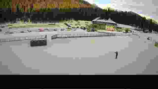 Biathlon Stadium Pokljuka in Bohinjska Bistrica village, Slovenia