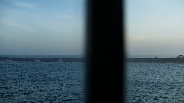 The mouth of the Richmond River in Ballina, Australia