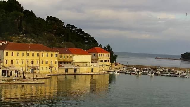 Harbour of Jelsa  city on the Hvar island (cam #2)