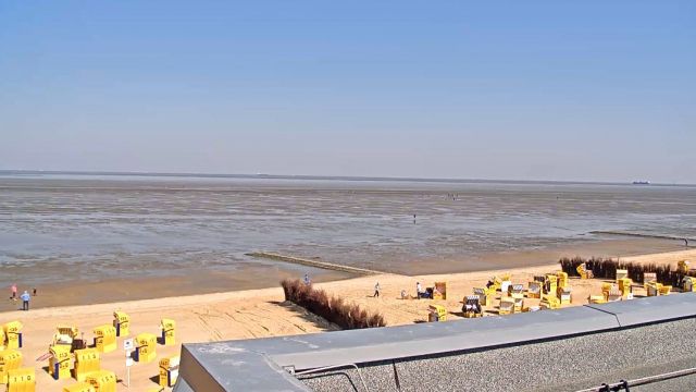 Wadden Sea coastline in Cuxhaven city, Germany