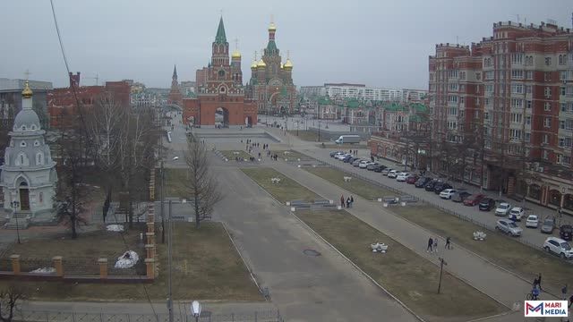 Chavaina Boulevard in Yoshkar-Ola city, Russia