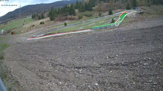 Toboggan run in Fuzhine, Croatia