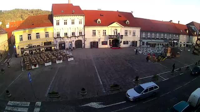 King Tomislav Square in Samobor town,Croatia