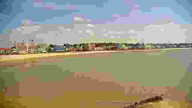 Grande-Conche beach near the port of the town of Royan, France