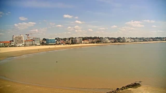 Grande-Conche beach near the port of the town of Royan, France