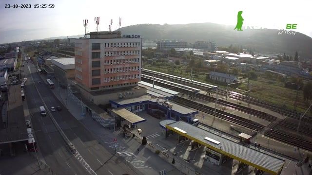 Railway station in Presov, Slovakia