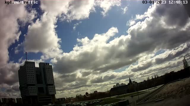 Building of the House of Soviets in Kaliningrad city, Russia