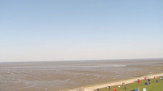 Coastline in Friedrichskoog village, Germany