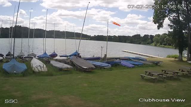 Shropshire Sailing Club at White Mere Lake in Ellesmere, England, UK