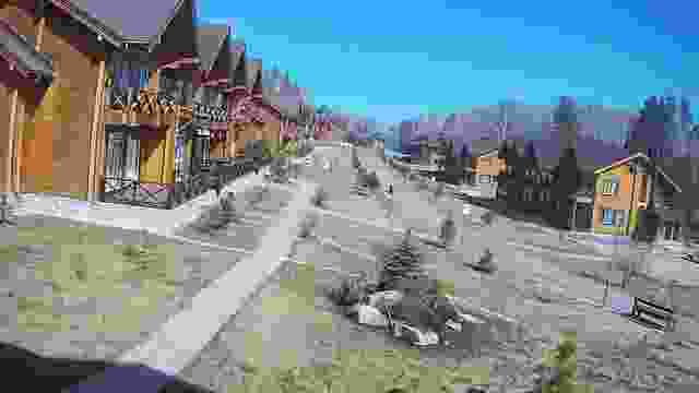 Ski resort Sunny Valley in Miass city, Russia