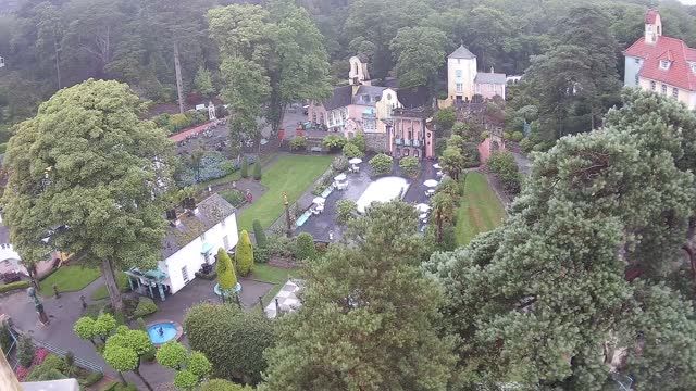 Portmeirion tourist village, North Wales, UK
