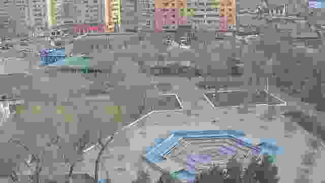 Arcadia park in Astrakhan city, Russia