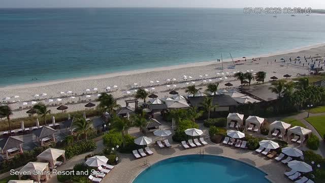 Grounds of the Seven Stars Resort and Spa hotel, Turks and Caicos Islands, UK