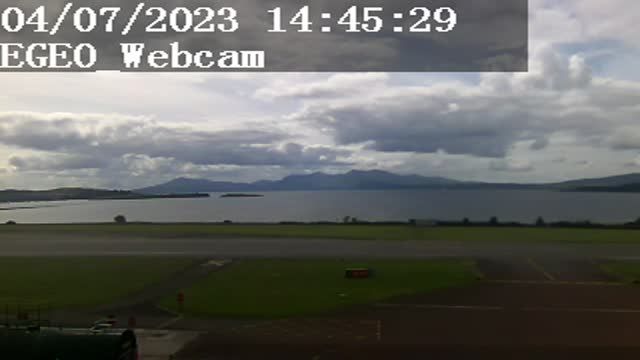 Oban Airport in the north of the village of Connel, Scotland