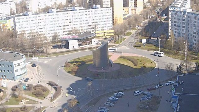 Monument to the Feat of the Pilots of the Mytishchi Aeroclub in Mytishchi city, Moscow region, Russia
