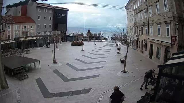 Pavlinski square in Senj city, Croatia