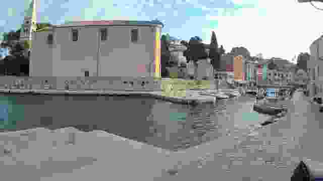 Harbor and bay of Veli Losinj in Croatia