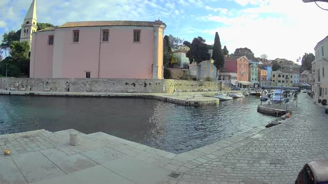 Harbor and bay of Veli Losinj in Croatia