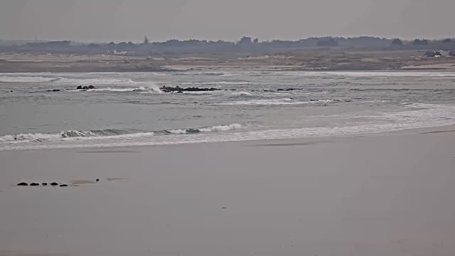 Beach of Penmarch city, France