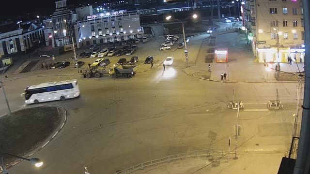 Railway Station in Novokuznetsk city, Russia