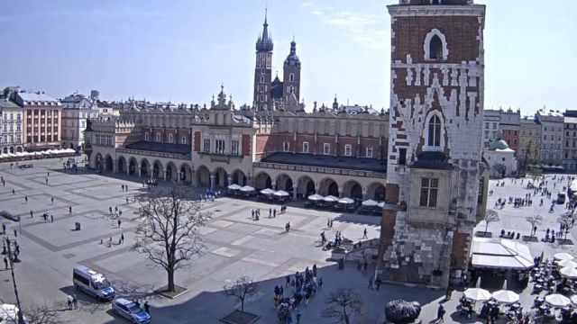 Market Square in Krakow city, Poland