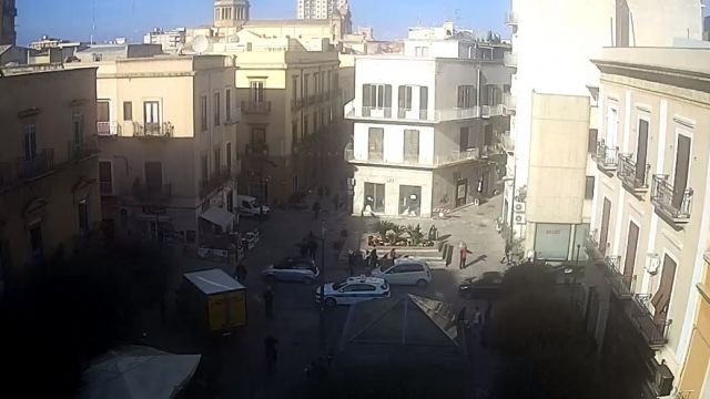 City square - Piazza Giacomo Matteotti in Marsala city, Italy