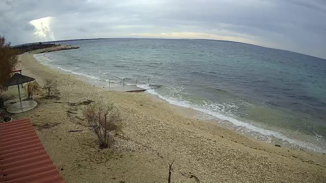 Gajaс beach on the island of Pag in Croatia