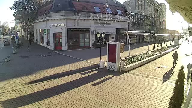 Crossroads in the center of Djakovo next to Đakovacki Busari square, Croatia