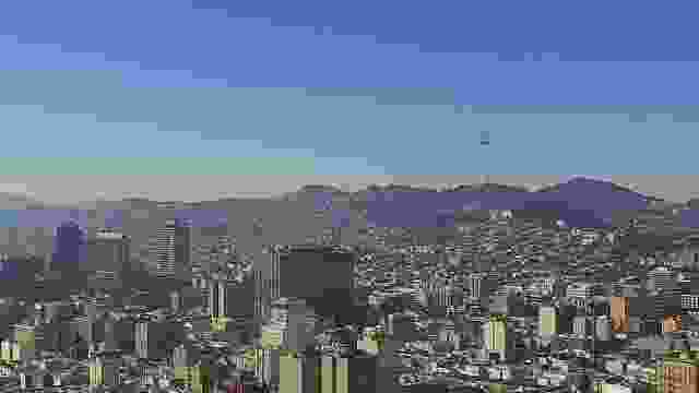 View of west San Francisco from the Mark Hopkins Hotel, CA, USA