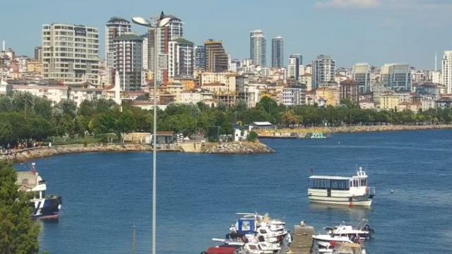 Pier next to Dragos social restaurant in Istanbul, T&uuml;rkiye