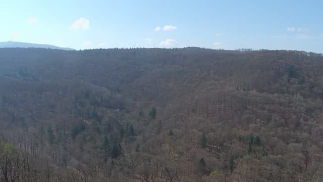 Suspended mountain attraction in Bad Harzburg town, Germany