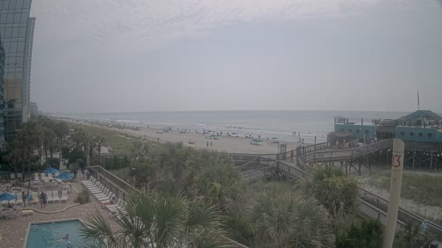 Pier 14 Seafood Restaurant & Fishing Pier in Myrtle Beach, South Carolina, USA