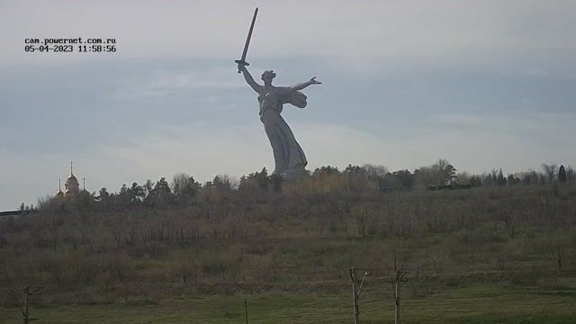 Monument Motherland in Volgograd city, Russia