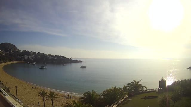 The beach of l'Almadrava on the coast of Costa-Brava