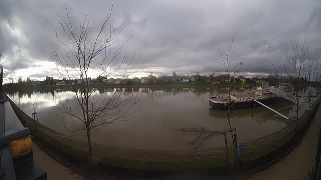 Kolpa river in Sisak, Croatia