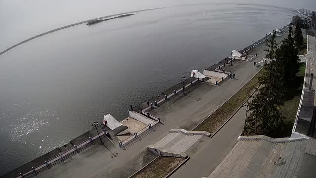 River station in Saratov city, Russia