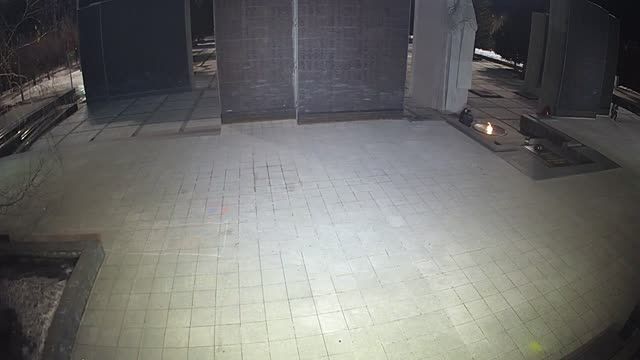 Monument of Glory, Eternal Flame in Novosibirsk city, Russia