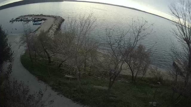 Stosici public beach next to the campsite in Rtina village