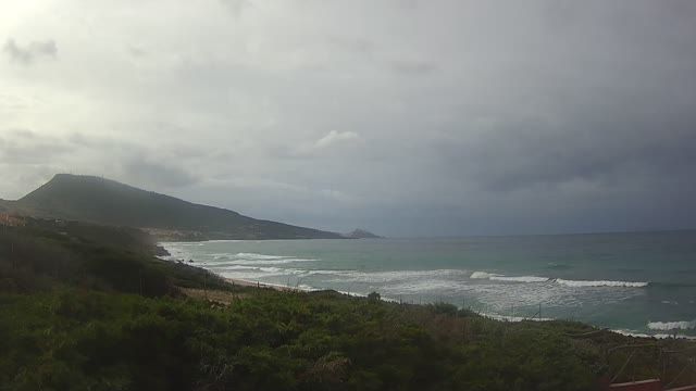 Coastline of the village of La Ciaccia, Sardinia island, Italy
