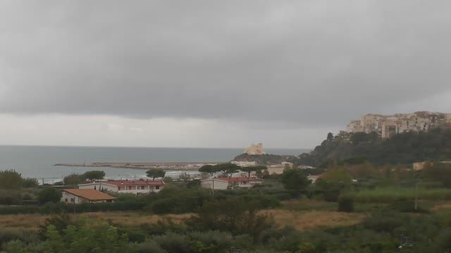 Torre Truglia watchtower at Cape Sperlonga, Italy